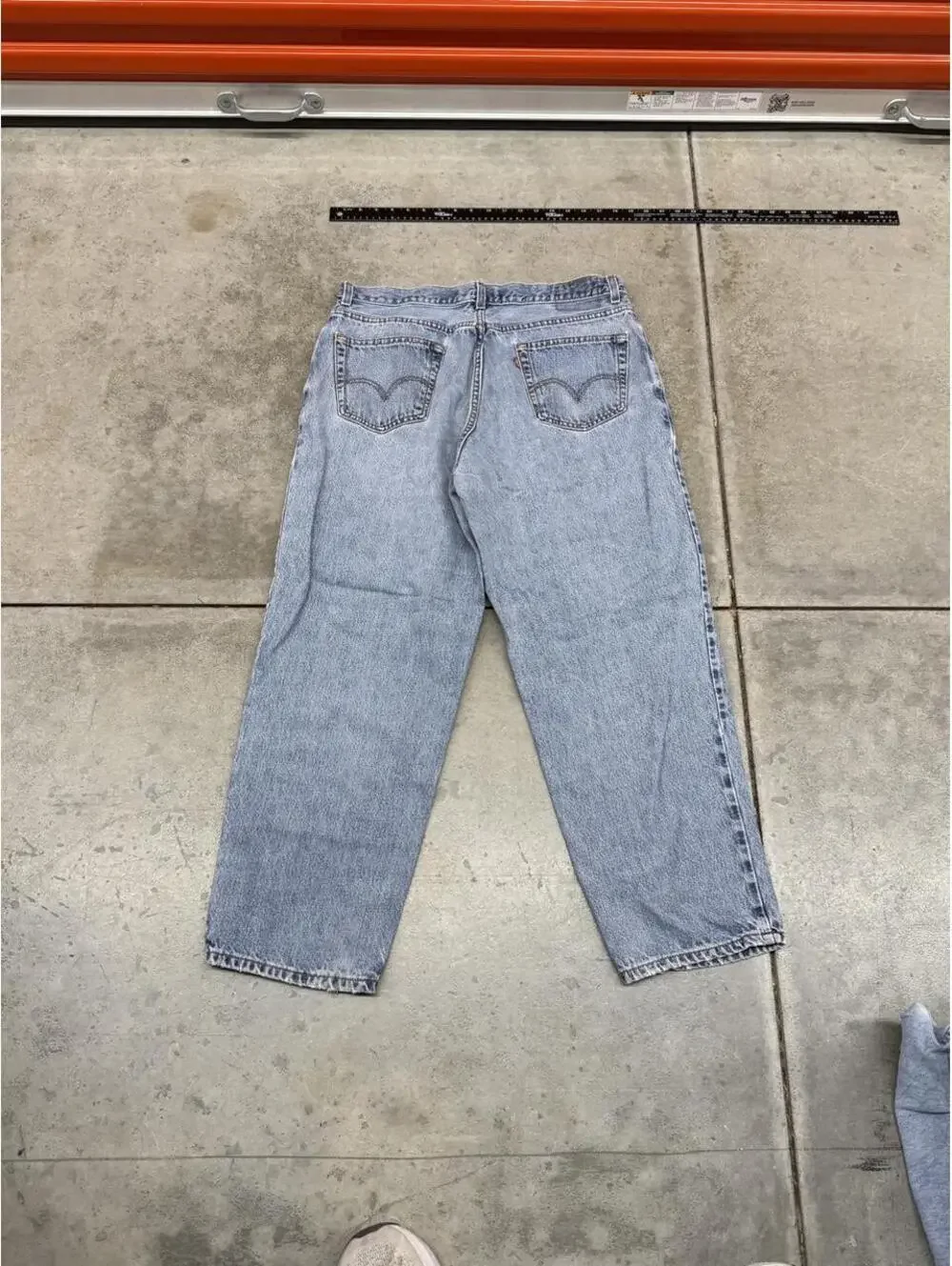 vintage levis 560 faded blue relaxed baggy fit jeans size 36 x 30